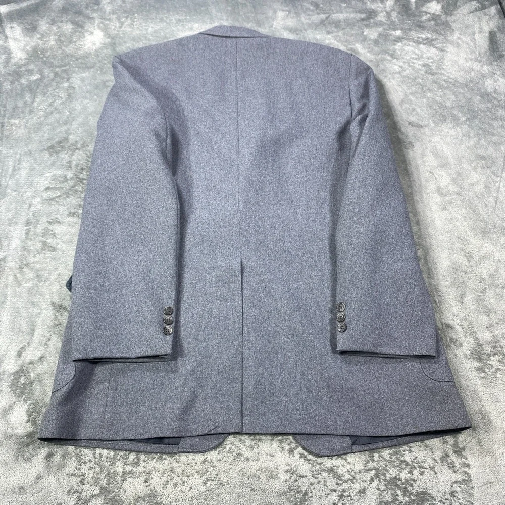 Vintage Levis Action Suit Blazer Mens 44R Gray Two Button Sport Coat Jacket 70s